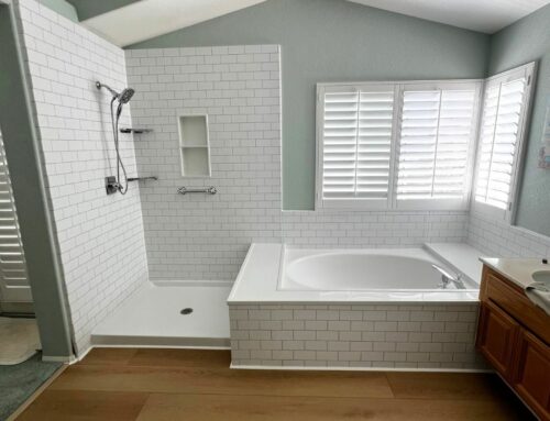 Tub and Shower Remodel with Impressions Wall System in Los Angeles, CA